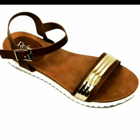 Refresh Shoes - 10-6A/11-6B***Nadia 2 tone sandals*